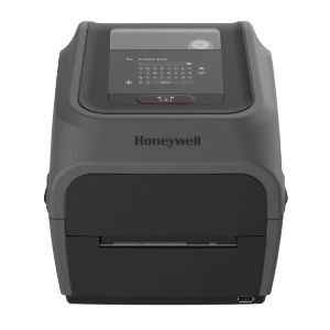 Frontansicht des Honeywell PC45t, ein führender Desktop-Barcodedrucker für Thermotransferdruck