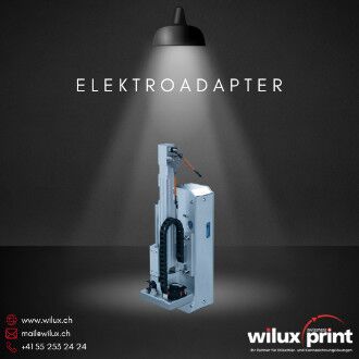 Elektroadapter EA der PAS42xx Etikettieranlage — elektrischer Stillstand-Applikator mit präziser Hubsteuerung für höhenvariable Etikettenapplikation