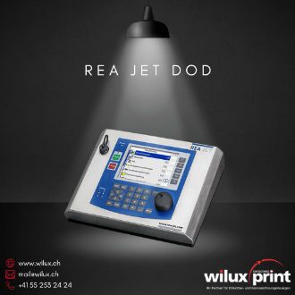 REA JET DOD 2.0 Steuergerät für präzise und flexible Steuerung im industriellen Grossschrift Tintenstrahldruck.