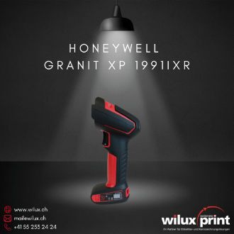 Honeywell Granit XP 1991iXR (End of Life) – Seitenansicht. Robuster kabelloser Barcode-Scanner, ersetzt durch Honeywell Granit Ultra 2105i