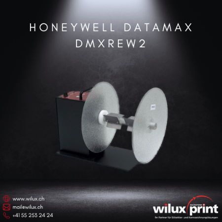 Der Honeywell Datamax DMXREW2 Etiketten-Auf-/Abwickler, ausgestattet mit der Constant Adjustable Torque™-Technologie, sorgt für präzises und effizientes Auf- und Abwickeln von Etiketten in industriellen Anwendungen.